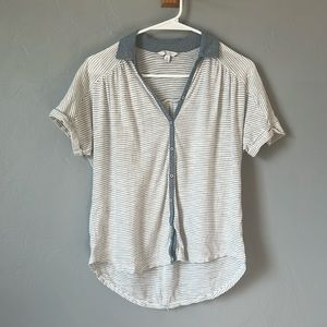 LUCKY BRAND Collared Button-Up